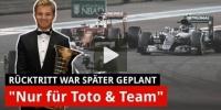 Rosberg: Rücktritt war eigentlich später geplant!