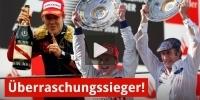 Die größten Überraschungssieger der Formel 1 seit 1996