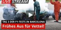 F1-Test Barcelona: Kein gutes Ende für Vettel