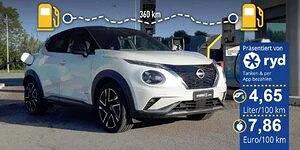 Bild zum Inhalt: Tatsächlicher Verbrauch: Nissan Juke Hybrid im Test
