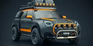 Bild zum Inhalt: Mini Countryman mit Rallye-Extremumbau und Dakar-DNA