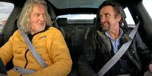 Bild zum Inhalt: Hammond und May fahren Top Gear Test Track ein letztes Mal