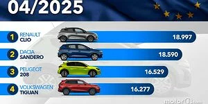 Bild zum Inhalt: Die meistverkauften Autos in Europa im April 2025