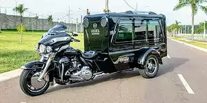 Eine Harley-Davidson für die letzte große Reise Bild zum Inhalt: Eine Harley-Davidson für die letzte große Reise