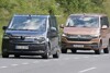 Volkswagen T7 (2021) quasi ungetarnt erwischt, testet mit aktuellem VW Bus
