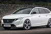 Peugeot 308 SW (2021) nach ersten Erlkönigbildern im Rendering