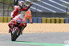Ducati: Zwei Bestzeiten und drei Stürze am Trainingstag in Le Mans