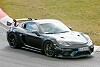 Porsche Cayman GT4 RS testet verschiedene Spoiler