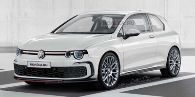 VW Golf GTI (2020): Retro-Rendering im Golf-1-Stil