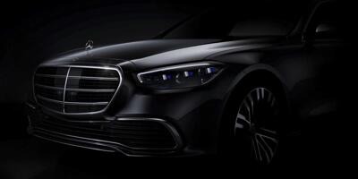 Mercedes S-Klasse W223 (2020): Front-Design in offiziellem Teaser enthüllt