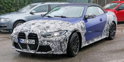 BMW M4 Cabrio Erlkönig: Ja, es hat auch diese Front!