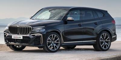 BMW X8 (2021): Rendering zeigt bizarre Scheinwerfer-Lösung