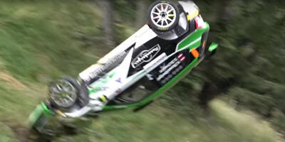 Wildes Unfallvideo: Österreichischer Rallyefahrer zum Glück unverletzt