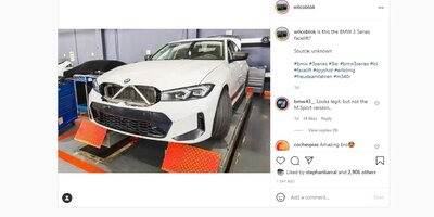 BMW 3er Facelift (2022) zeigt normalen Grill