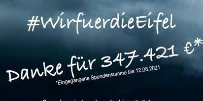#WirfuerdieEifel: Motorsportler sammeln fast 350.000 Euro Spenden