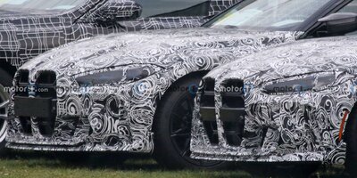 BMW M4 CSL mit großem Kinn und großer Nase erwischt
