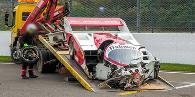 1 Million Euro teurer Porsche 962C wird zum Totalschaden