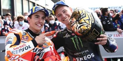 Quartararo ist MotoGP-Weltmeister - Marquez siegt in Misano, Bagnaia stürzt