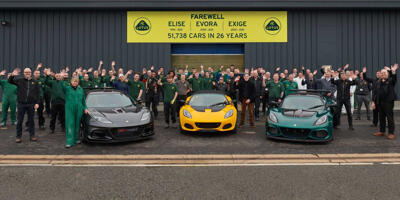 Die Produktion von Lotus Elise, Exige und Evora endet