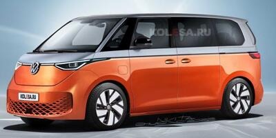 Volkswagen ID. Buzz (2022): Rendering auf Teaser-Basis