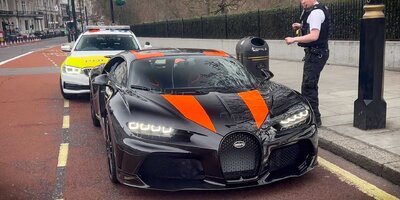 Bugatti Chiron Super Sport 300+ von Polizei in London rausgezogen