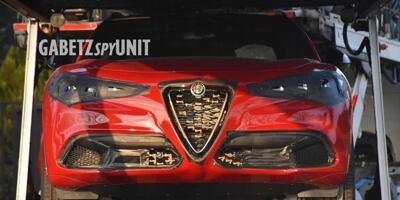 Alfa Romeo Stelvio Estrema (2022) mit neuen Leuchten erwischt