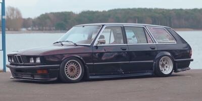 BMW 5er (E28) Limousine mutiert zum tiefergelegten Drift-Kombi