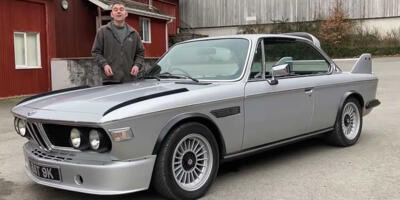 Klassischer BMW 3.0 CSi (E9) mit Tesla-Technik und CSL-Optik