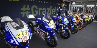 MotoGP mustert #46 aus: Zeremonie mit Valentino Rossi in Mugello