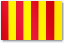 Rot-gelb gestreifte Flagge